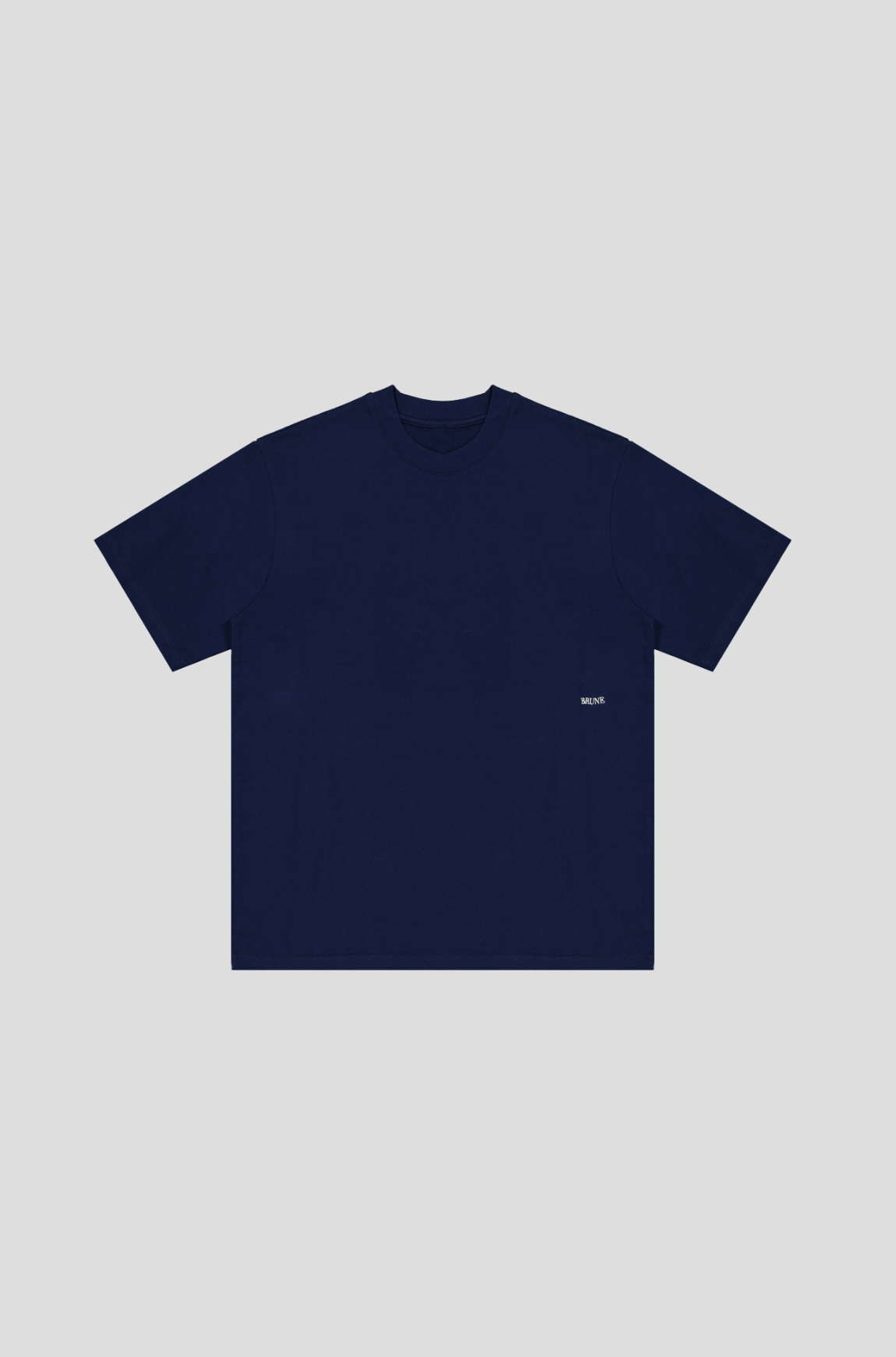 White Blue Typo Tee