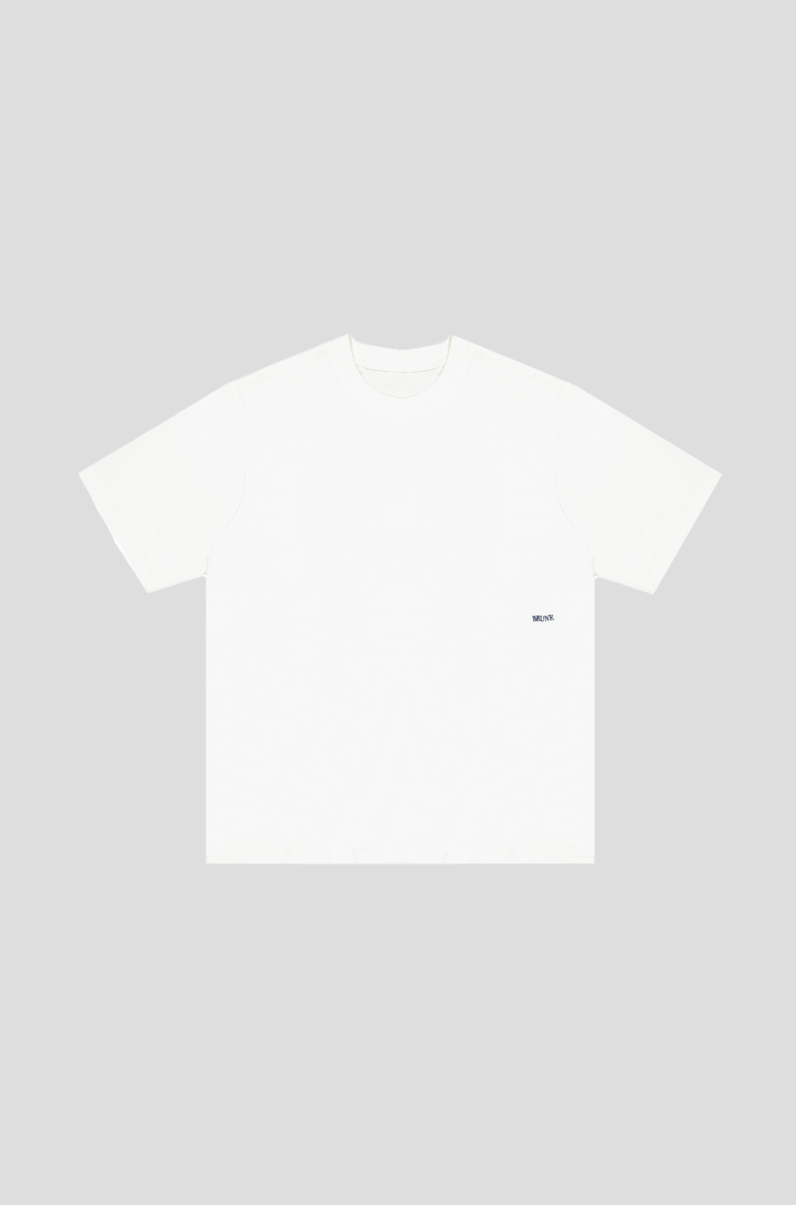 White Blue Typo Tee