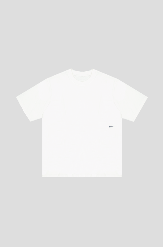 White Typo Tee